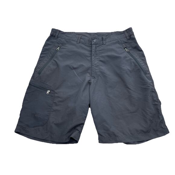 Rab Alpine Trek Shorts Small Men Outdoor 9" Inseam Pockets Adult Sz S PA1 - Picture 2 of 8